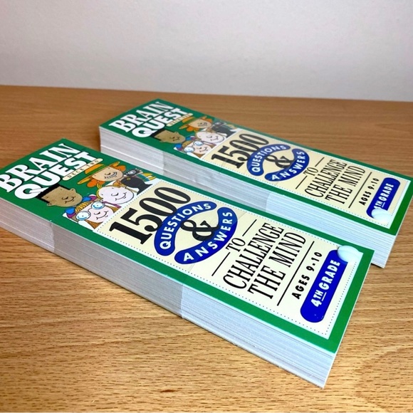 ❤️4 Brain Quest Q&A Decks and Math Flash Cards. Fun learning for kids - Picture 8 of 12